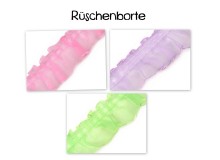 Rüschenborte Borte Chiffon 35mm